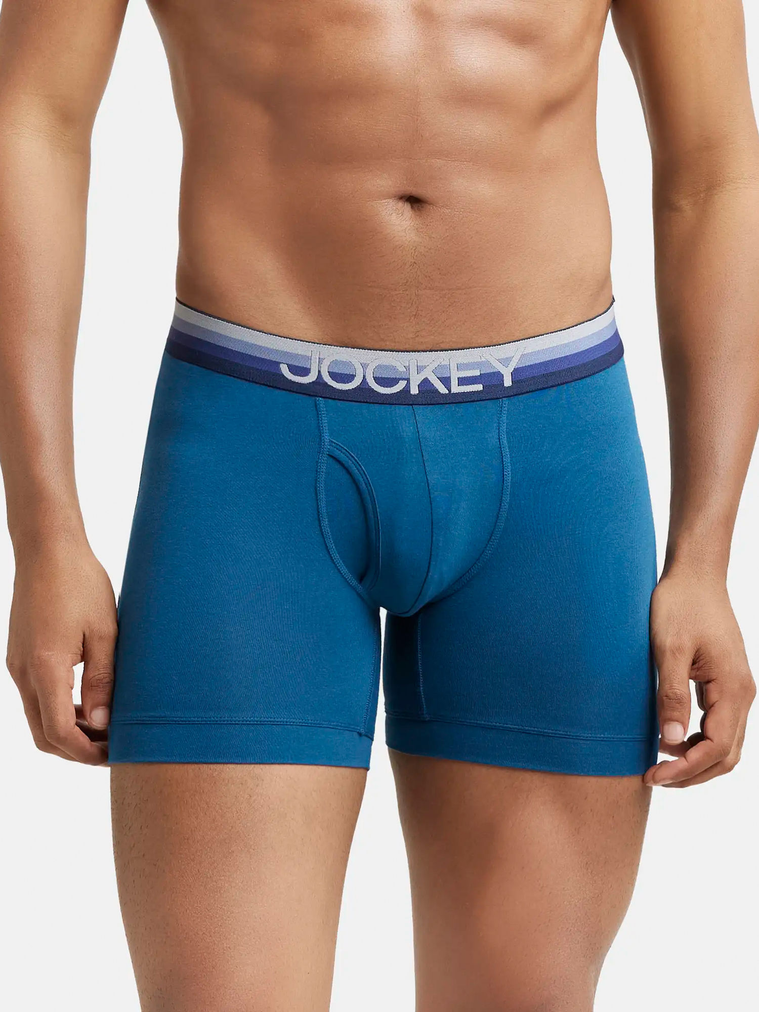 Buy Jockey ZN03 Men Super Combed Cotton Elastane Solid Boxer Brief