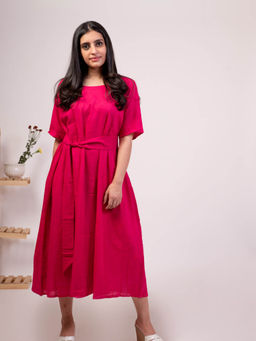 MOH - Pink Midi Dress