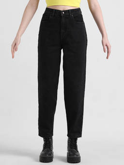 ONLY - Black High Rise Straight Fit Jeans