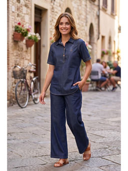 Autumnlane - Prisha Uranian Denim Cotton Co-Ord Set