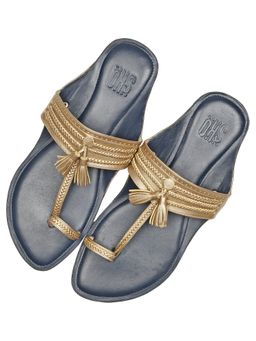 SKO - Men Bronze Kolhapuri Sandals