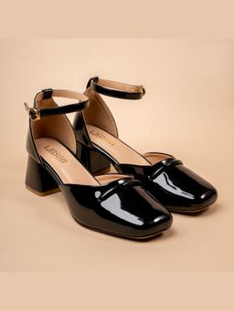VANSON - Daily Brew Black Block Heel Sandal