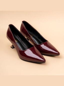 VANSON - Ella Patent Kitten Heel Pumps