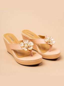 VANSON - Magnolia Gold Wedge Heel Wedges