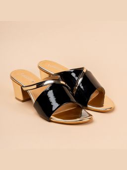 VANSON - Metro Muse Black Block Heel Sandal
