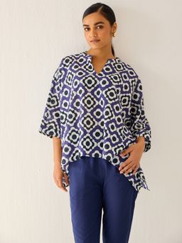Ancestry - Navy Anti Fit Top