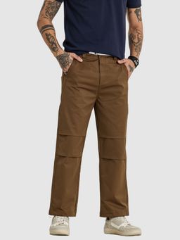 Snitch - Brown Regular Fit Cargo Pant