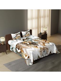Synergized Cotton - Gleam Luxe Brilliance Ultra-Soft 300Tc King Sateen Bedsheet with 2 Pillow Covers