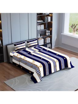 Synergized Cotton - Anchor Luxurious King Bedsheet 190Tc Twill Weave with 2 Pillow Covers