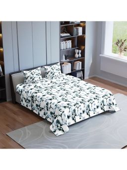 Synergized Cotton - Floral Bloom Luxurious King Bedsheet 190Tc Twill Weave with 2 Pillow Covers