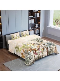 Synergized Cotton - Botanical Blossom Luxurious King Percale Bedsheet 225Tc with 2 Pillow Covers