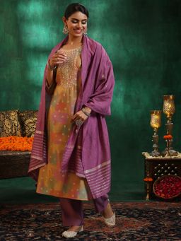 Libas - Womens Multi-Color Kurta with Pant and Dupatta (Set of 3)