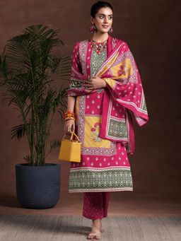 Libas - Womens Multi-Color Kurta with Pant and Dupatta (Set of 3)