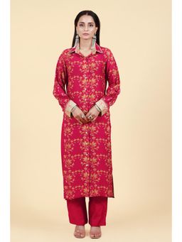 UDD DESIGN - Taruni Pink Kurta With Pant (Set of 2)