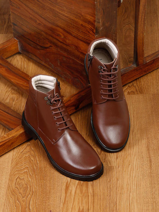 Louis Stitch Tough Chelsea Boots Men High-Ankle Lace-Up Boots - Main Image