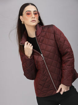 Gipsy - Women Wine High Neck Jacket