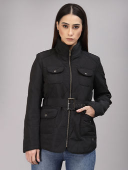 Gipsy - Women Black High Neck Jacket