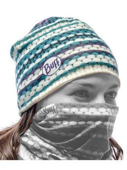 Buff - Unisex Blue Polyester Microfiber & Polar Beanie