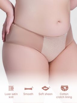 Enamor - Pink Luxe Satin Hipster Panty