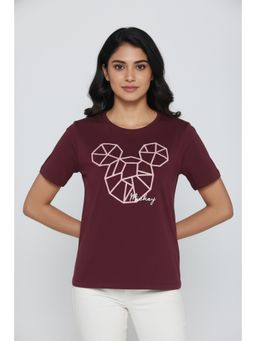 Zivame - Mickey Knit Cotton Loungewear T-Shirt