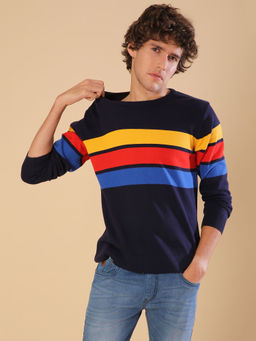 Campus Sutra - Men Stylish Colorblocked Casual Sweaters
