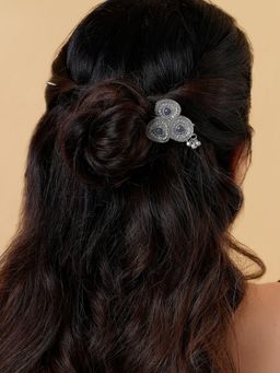 Teejh - Abhipsha Silver Grey Bun Pin