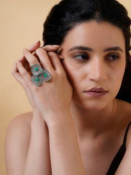 Teejh - Suresha Silver Turquoise Ring