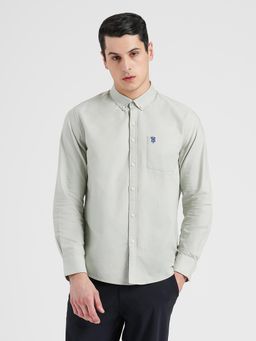 Red Tape - Oxford Solid Shirt for Men Durable and Stylish - Green