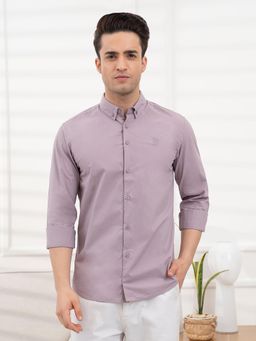 Red Tape - Mens Full Sleeve Solid Poplin Shirt - Mauve