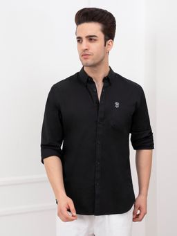 Red Tape - Mens Cotton Shirt for Effortless Casual Style - Black