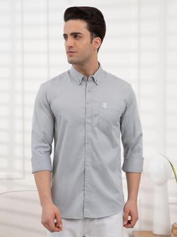 Red Tape - Mens Cotton Twill Shirt for Casual Comfortable Style - Grey