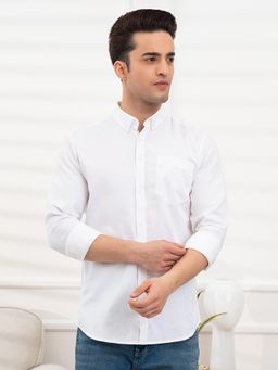 Red Tape - Mens Cotton Shirt for Effortless Casual Style - White
