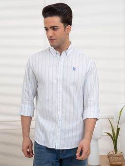 Red Tape - Men's Light Striped Shirt for Smart Casual Style - Blue