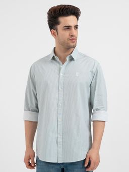 Red Tape - Pastel Striped Shirt for Men - Green