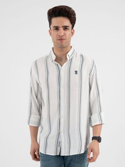 Red Tape - Striped Shirt for Men - White