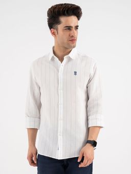 Red Tape - Mens Casual Stripe Shirt - Blue