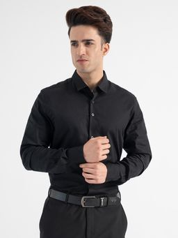 Red Tape - Shirt for Men Formal Dobby Shirt - Black