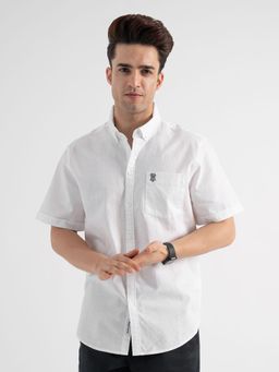 Red Tape - Mens Casual Half Sleeve Shirt - White