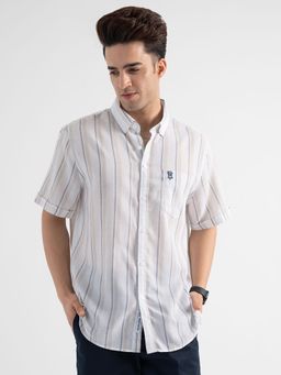 Red Tape - Mens Casual Off-White Shirt - Off White