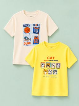 Kidbea - Ultra Soft Bamboo Comfort T-Shirt For Kids (Pack of 2)