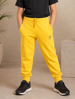 KiddoPanti - Boys And Girls Cotton Knit Solid Joggers