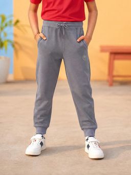 KiddoPanti - Boys And Girls Cotton Knit Solid Joggers