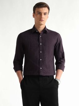 Arrow Newyork - Men's Textured Slim Fit Shirt