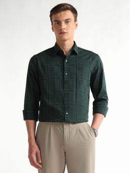 Arrow Newyork - Men's Self Design Slim Fit Shirt
