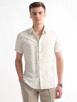 Arrow Newyork - Men's Geometric Printed Regular Shirt