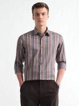 Arrow Newyork - Men's Striped Slim Fit Shirt