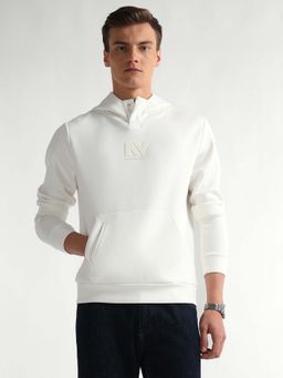 Arrow Newyork - Men's Typographic Hooded Sweatshirt
