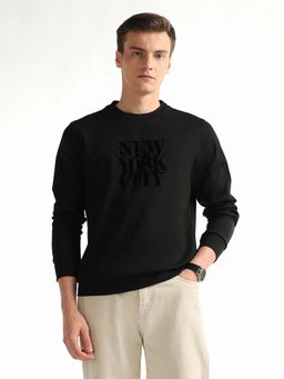 Arrow Newyork - Men's Typographic Printed Regular Fit Sweatshirt
