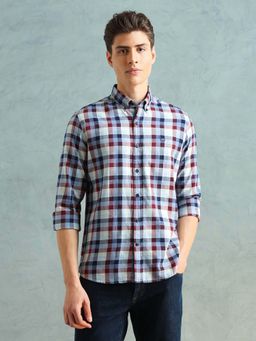 Arrow Sports - Men's Checked Slim Fit Shirt