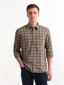 Arrow Sports - Men's Checked Slim Fit Shirt